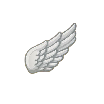 gray simple wings